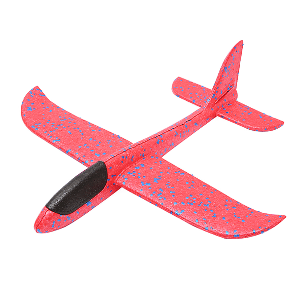 Vaahtoa heittävä purjelentokone lentokoneen lelu käsilentokonemalli Red