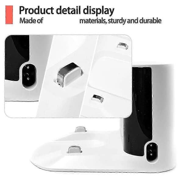 Robotstøvsuger Erstatningsdokkinglader for Roborock S5 MAX/S6 Pure/S6 MaxV/Q5 PRO/Q7 MAX/E4/E5/S7/S7 Plus EU-plugg
