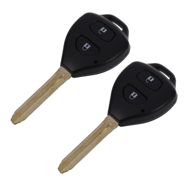 2x 2 Button Shell Key Plip Remote Key Corolla Tarago Prado