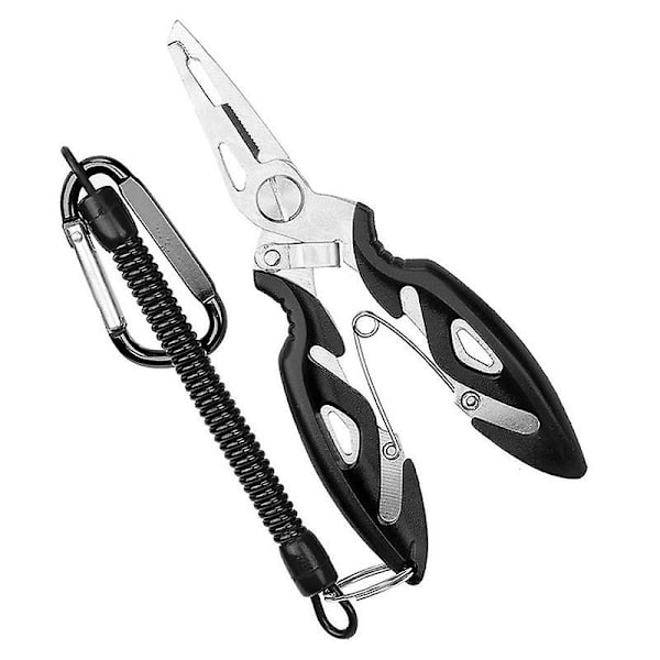 Fisketangsaks Ny multifunksjonsfiskeverktøy Tilbehør Line Lure Cutter A1 Black Set