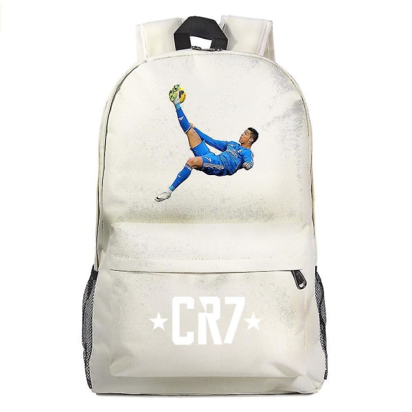 Cr7-reppu - 18 tuuman kannettavan tietokoneen reppu USB latauksella - Vedenpitävä bisnesreppu - Koululaukku isommille matkoille - Teens Mochila 3