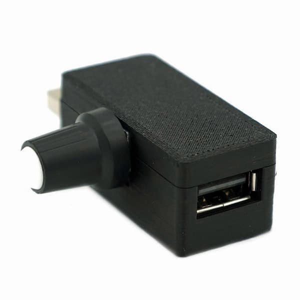 USB-hastighetsregulator USB-fläktstyrning Liten USB-enhet spänningsregleringsmodul Svart