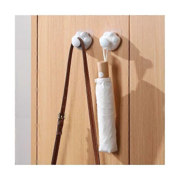4-pack bedårande självhäftande krokar för badrockar och handdukar, stora multifunktionella