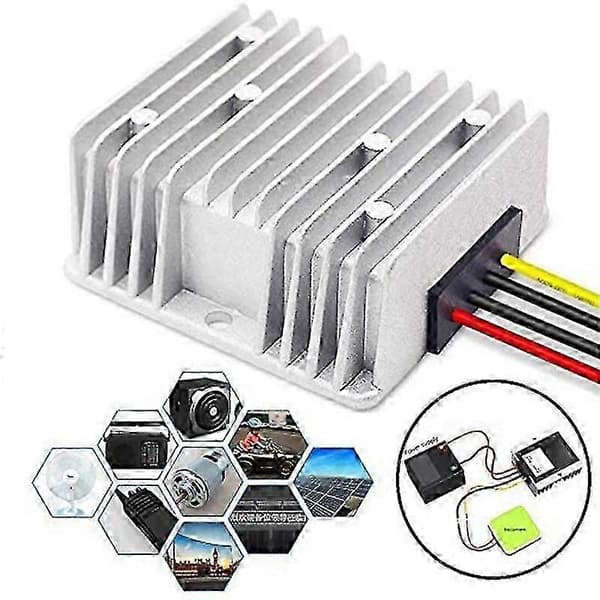 20A 48V til 12V 240W DC/DC Strømregulator Reduksjonsomformer Modul silver