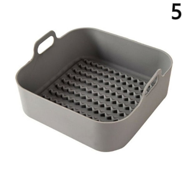 Bagekurv Airfryer Silikone Gryde Udskiftning Liners Airfryer Tilbehør Grey Square