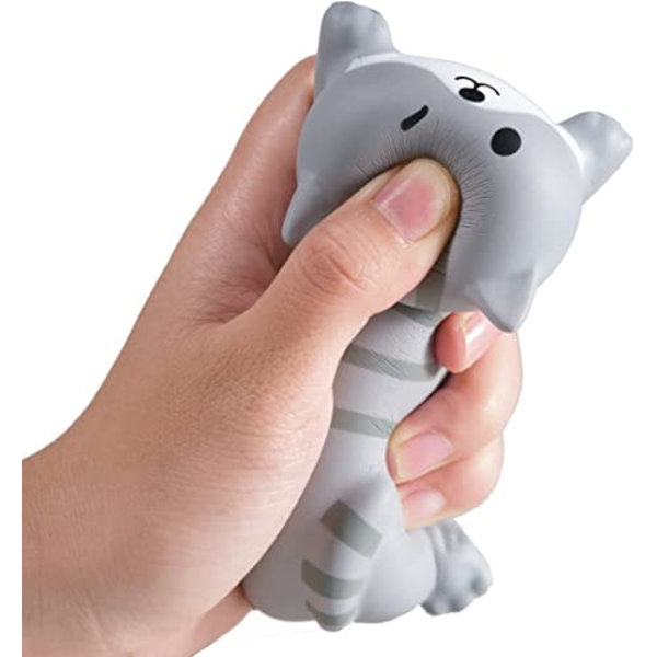 sød håndledsstøtte til mus computer armlæn til skriveborde Ergonomisk kawaii kontorartikler langsom rebound PU musemåtte (grå kat-2 stykker)