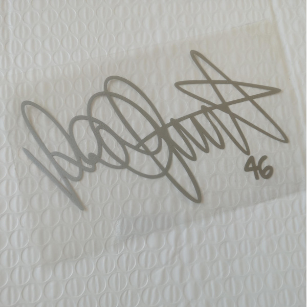 Signature-moottoripyörätarra Vedenpitävä moottoripyörän heijastava tarra - Tarrat &amp; Tarrat Matte Sliver