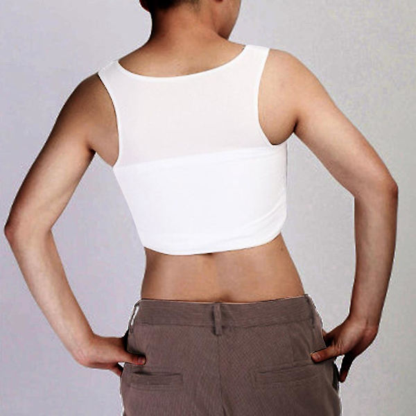 Chest Binder Breath Mini Mizer Breast Undershirt Intimates BH White M