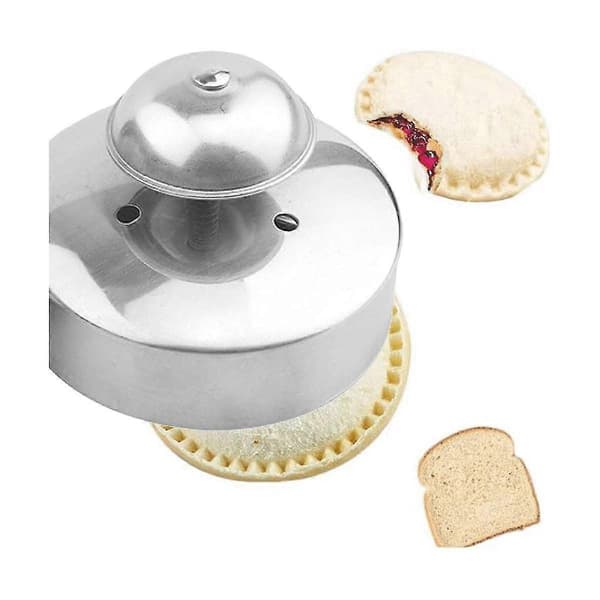 Sandwichudstikker, 3,5 tommer rund sandwichudstikker i rustfrit stål, sandwichdecruster Silver