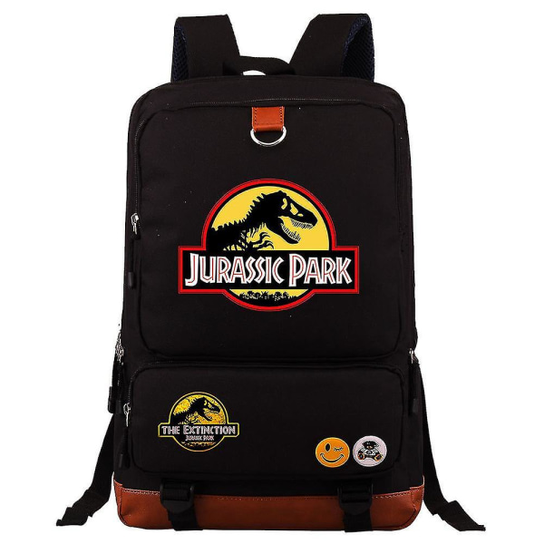 Jurassic World & Park Ryggsäck: Slitstark resväska för bärbar dator - ryggsäck, budbärare, skolväska med axelremmar för karaktärer och skolmaterial 9