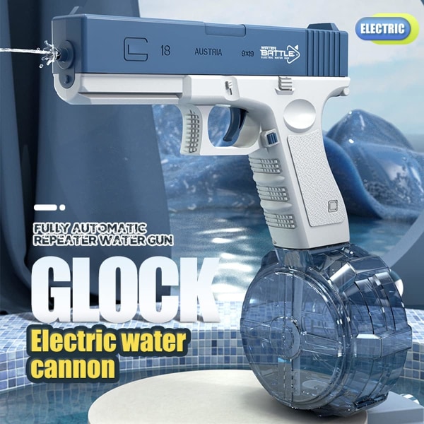 Elektrisk vandpistol fuldautomatisk vandpistol med 434 CC + 58 CC kapacitet langrækkende et-tryks automatiske vandpistoler