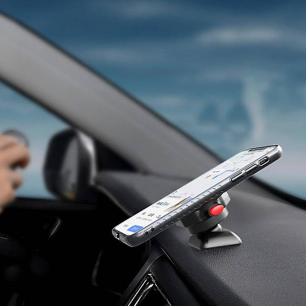 Motorcykel Bil Telefon Hållare Vägg Instrumentbräda Snabbmontering Desktop Mobile Mount Stand Support För Xiaomi Iphone Biltillbehör| | Black Car