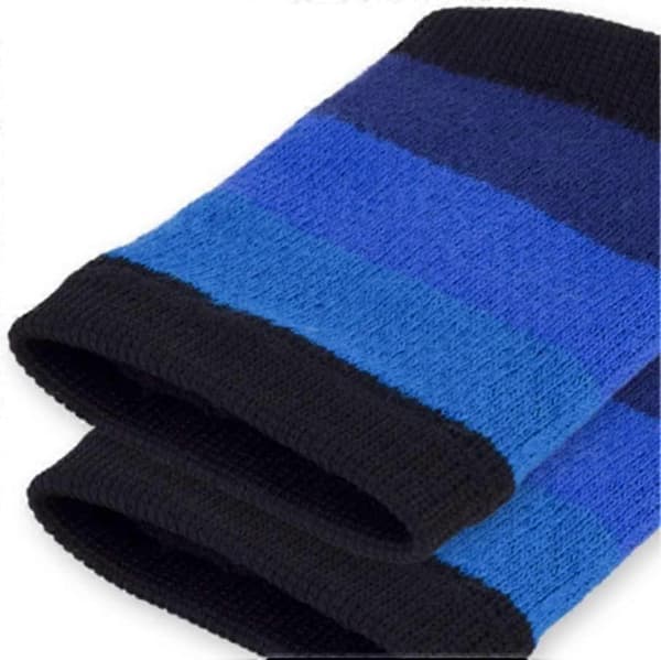 Sportiga handledsband Elastiska handledsband Absorberande handledsskydd för män och kvinnor (blå) (2st)