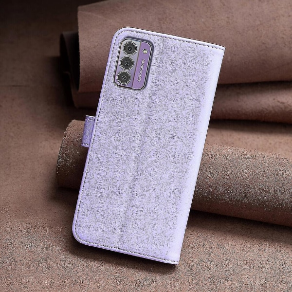 Case för Nokia G42 Magnetic Plånbok Flip Cover med korthållare Fack Kompatibel med Nokia G42 Case Light Purple