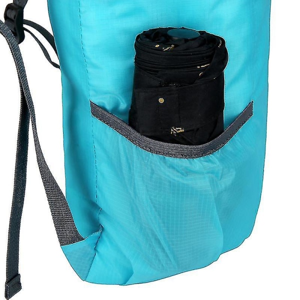Utendørs sammenleggbar veske Vanntett reiseveske Fitness Sports Duffelbag for menn og kvinner Black