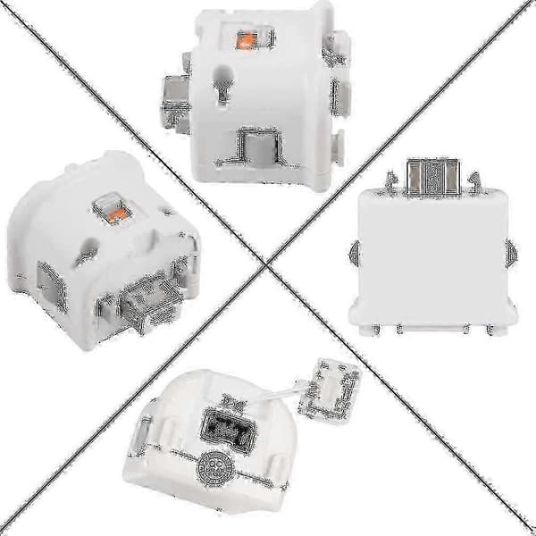 Motion Plus-adapter for Wii Remote - Erstatningsakselerator Vit