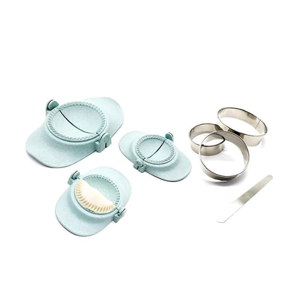 Dumpling Maker, Empanadas Press Mold Maker Set med degskärare, Dumpling Mold Set och skärare för P