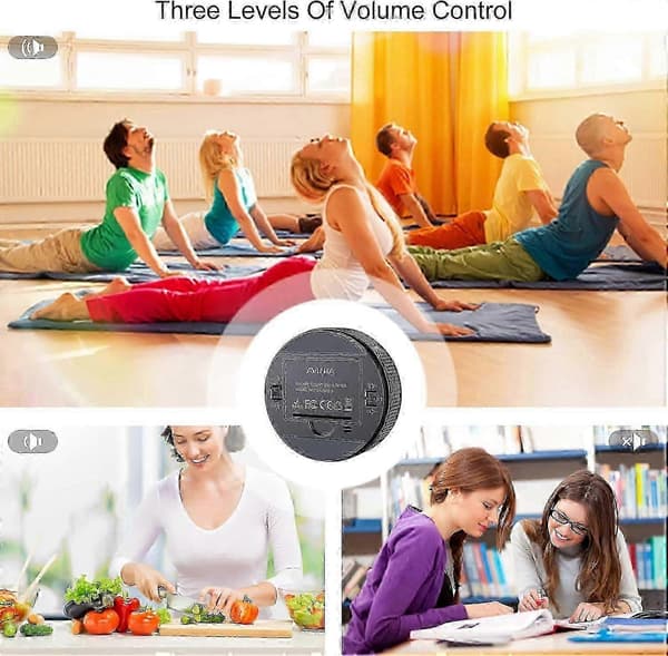 Digital kjøkkentimer, visuell timer stor LED-skjerm magnetisk timer for klasserom matlaging trening baking læring undervisning