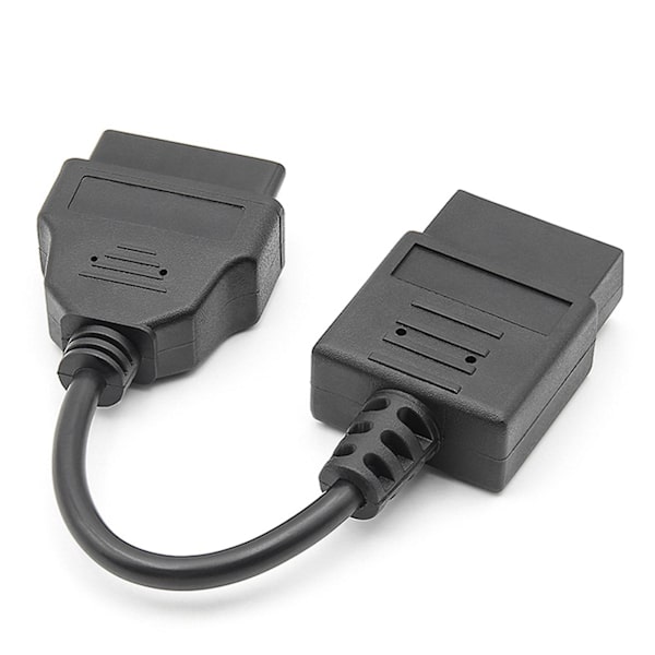 För 9-polig kabel Obd1 till Obd2 16-polig ledning diagnostisk gränssnittskabel 9-polig Obdii-förlängningssladd black