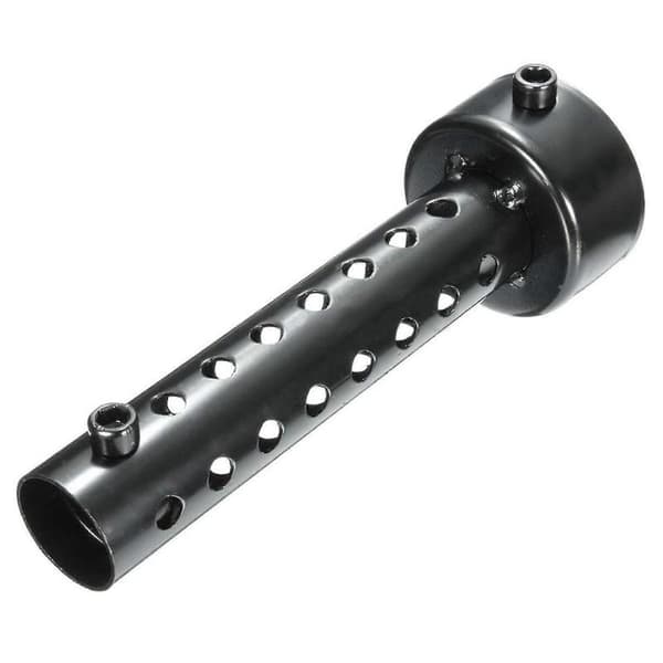2x Universal Motorcykel Udstødningsrør Lyddæmper Db Killer Silencer 48mm Sort