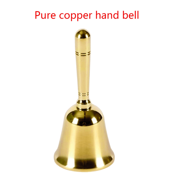 Triple Moon Altar Bell Mini alttarikello ja Pentacle Design Wicca Hand Bell Tarot Heminredning null - Three phase moon