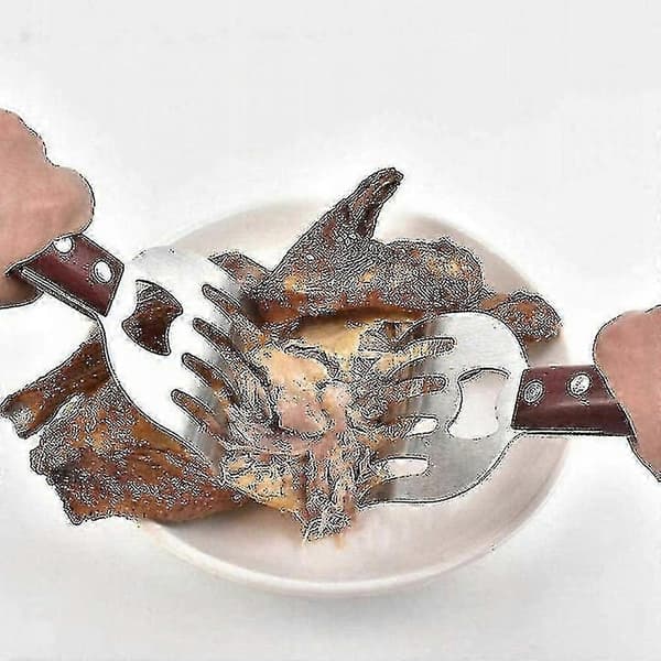 Köttseparator Köksredskap kompatibel med 2 delar Köttseparator Röd