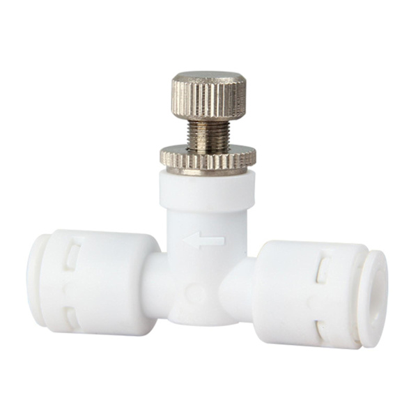Uppgradera vattenventil Mikrojustera vattenflödesregulator 1/4" snabbanslutning