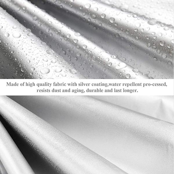 Sisätilojen kuntopyörän suojus, kuntopyörän suojus, sopii pystyasentoiseen pyörään, ulkokäyttöön tarkoitetut suojahuput Silver 140*60*120