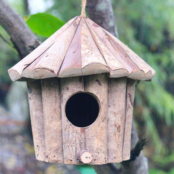 Hummingbird Bird Nest | Käsin kudottu Hummingbird Nest | Universal lintukodin puutarhakoristelu oksille, viiniköynnöksille, aidoille, parvekkeille, kielekkeille