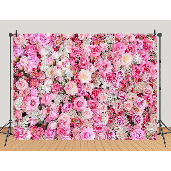Rosa Rose Blomster Fotografi Bakgrunner For Baby Shower Jenter Bursdagsfest Foto Bakgrunn Floral