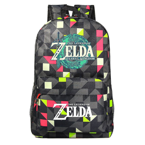 "Kingdom of Zelda Tears" trykt skoletaske - perfekt til folkeskoleelever og gymnasieelever 1