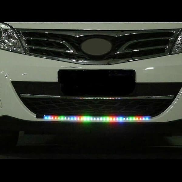 56 cm 7 farver 48 LED RGB Scanner Flash Bil Strobe Knight Rider Kit Lysstribe