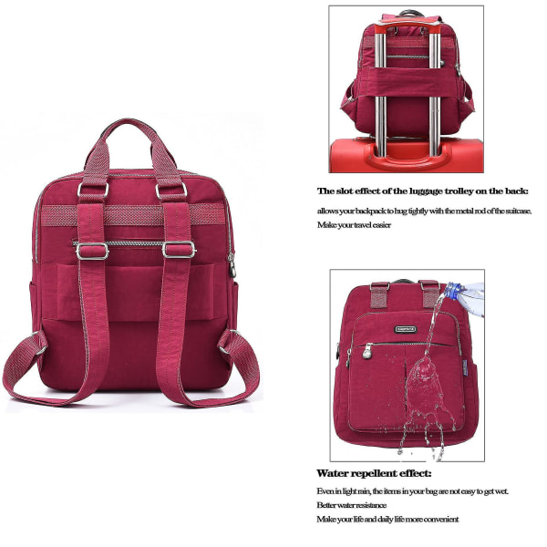 Sød rygsæk til børn: Let skoletaske til piger og drenge, passer til 14-tommer bærbar (beige).