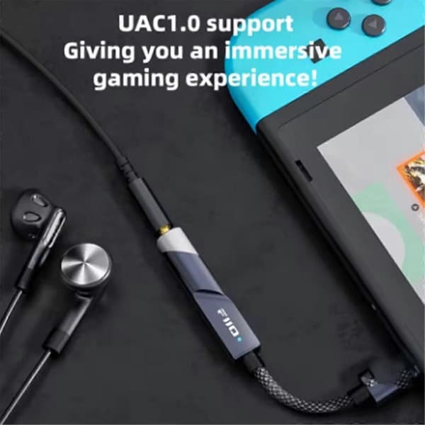 FiiO KA11 USB C til 3,5 mm hovedtelefonstikadapter til mobile enheder Silver