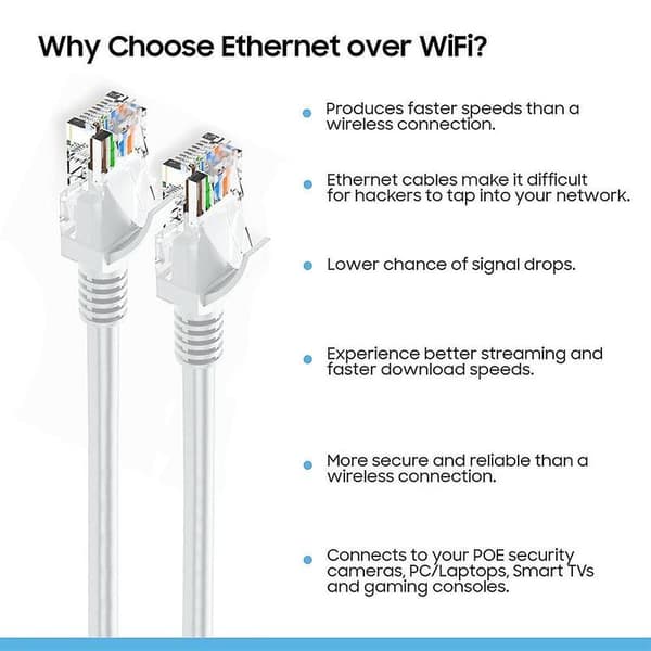Ethernetkabel för utomhusbruk, Cat5e Ethernetkabel för utomhusbruk, 10 m, ljusgrå