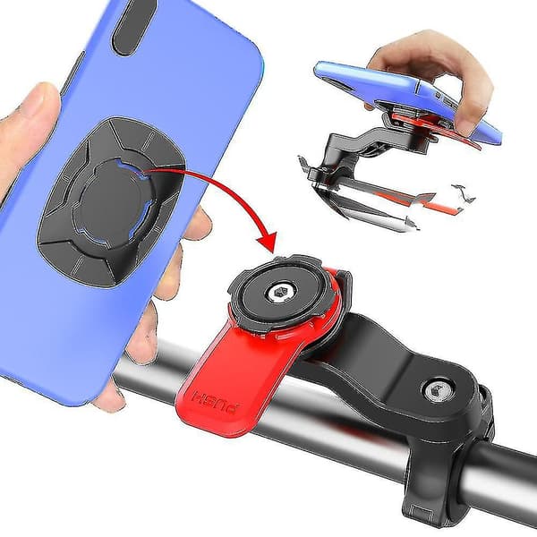 Quad-lock Out Front Cykel Twist Mountain Cradle Telefonhållare Set