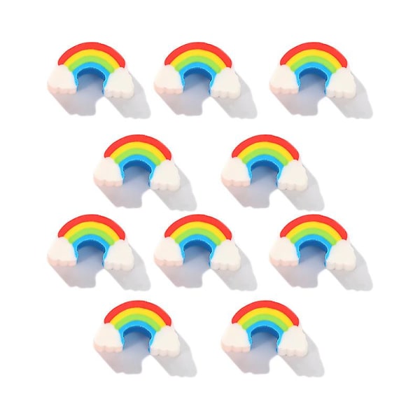 Kymmenen kpl Rainbow Bridge Eraser Lapset Peruskoulun opiskelijat oppivat Eraser Special Cartoon Mini Rainbow Eraser