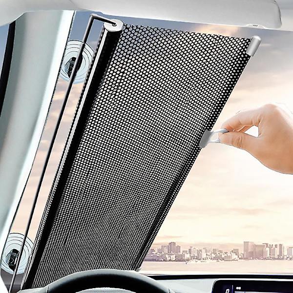 Sisäänvedettävä etuikkuna Auton aurinkosuoja Suoja Aurinkovarjo Cover Verhot Auton sisätilojen tuulilasin suojavarusteet| | 58x125cm Laser