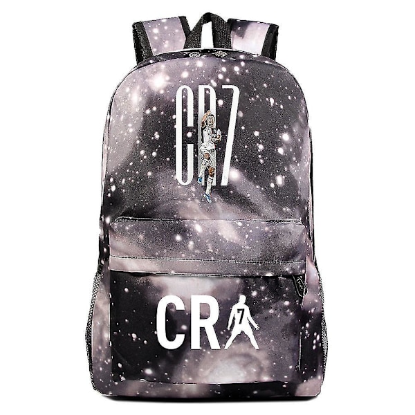 Cr7 ryggsekk reiseveske Canvas For studenter, skolegutter og jenter, tenåringer Laptop Glidelås Mochilas 9