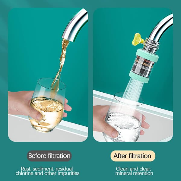 Universal Interface Activated Carbon Faucet Water Filters Six Layer Water Filter