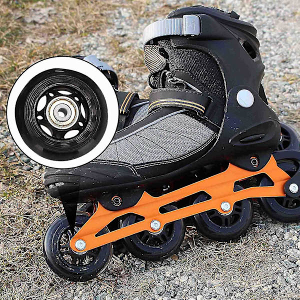 8-pack inlineskaterhjul, inomhus/utomhus rullskridskohjul, ersättningshjul med lager 64m