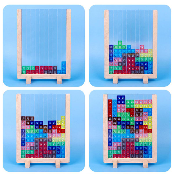 3d Tangram Tetris Game Math Toy Ryska Block Puzzle Jigsaw Utbildningsleksaker