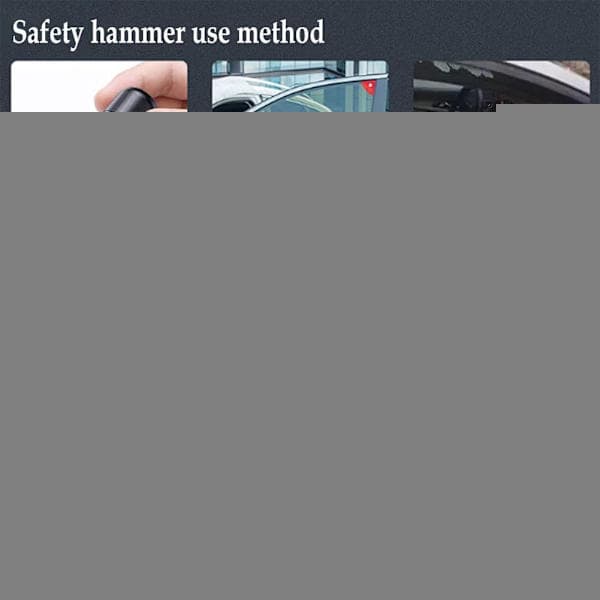 Safe Pro X Car Emergency Hammer, Automatic Window Hammer For Land And Underwater (2-Pack-A) A A