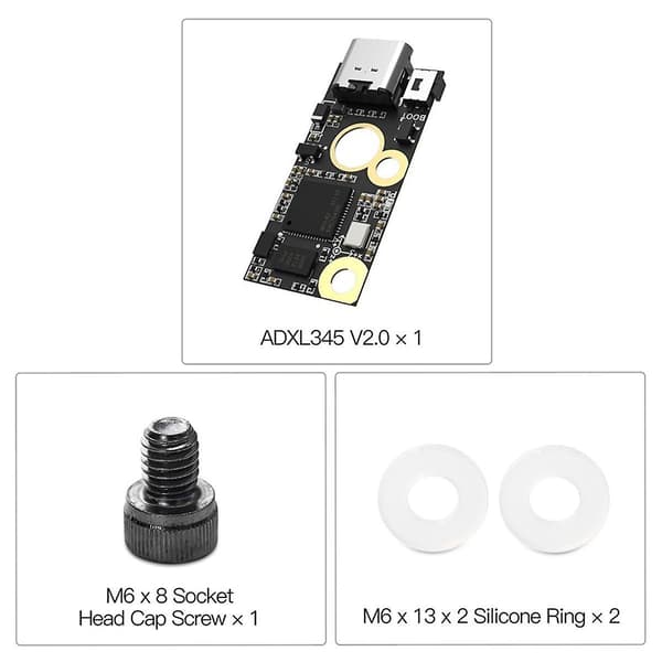 ADXL345 V2.0 Accelerometer Board Stealthburner til Klipper Extruder Hotend 3D Printer Dele Black