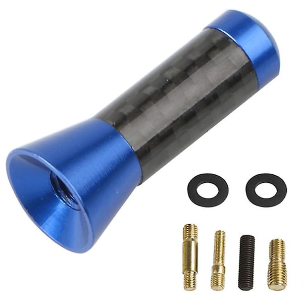3,5 cm 8 cm Bil Karbon Fiber Kort Antenne Universal Auto Tak Rød Blå Sølv Svart Antennesett Bil Eksteriør tilbehør 7 stk/sett - Antenner A-02 Set