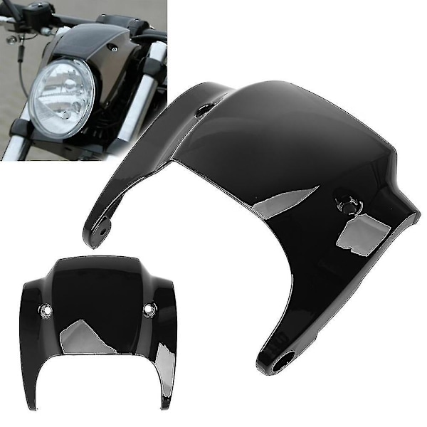 Motorcykel Blank Svart Kort Främre Mask Strålkastarkåpa För Harley V-rod Night Rod Muscle 2012-2017
