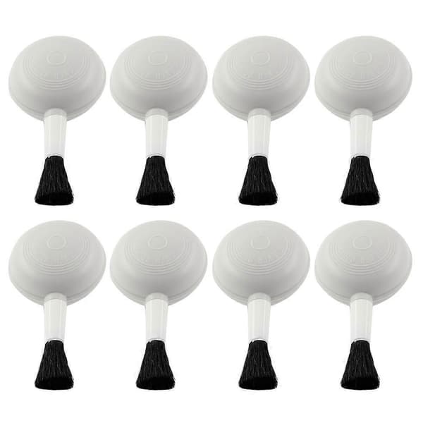8PCS Linsblåsarborste Linsborste Luftblåsarborste Klämpumpborste 8.3x4.5cm White