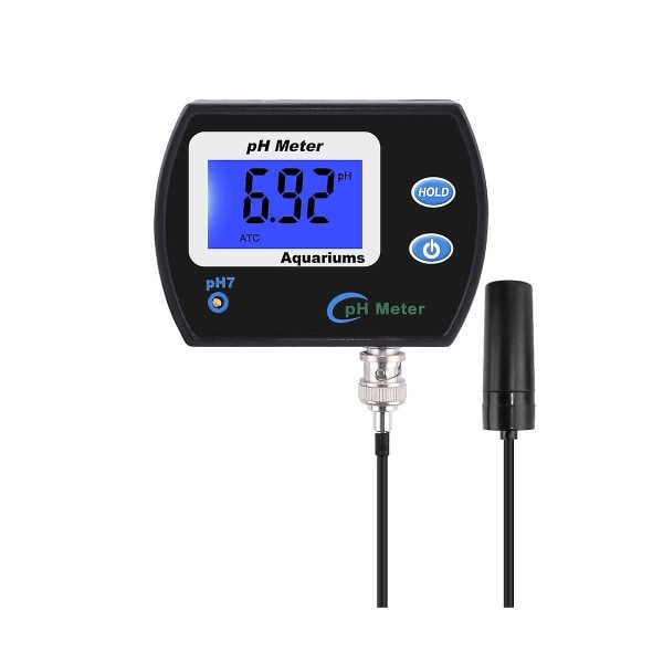 Exakt PH-mätare för akvarium Multi-Parameter Vattenkvalitetsmonitor Online PH-monitor Acidometer E
