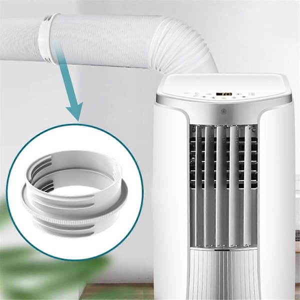 Tilbehør til mobil aircondition, udstødningsslangeforbindelse, ventilationsrørsforlængeradapter, rørreduktion White