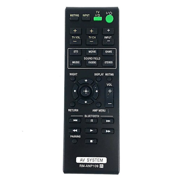 Fjernkontroll for Sony-forsterker, trådløs subwoofer RM-ANP109 HT-CT260H SA-WCT260H